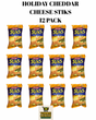 HOLIDAY CHEDDAR CHEESE STIKS 12 PACK